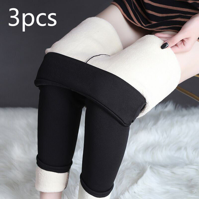 Winter Leggings Warm Thick High Stretch Lamb Cashmere Leggings