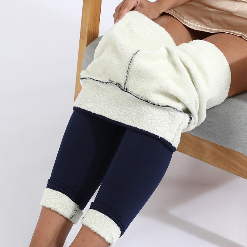 Winter Leggings Warm Thick High Stretch Lamb Cashmere Leggings