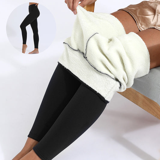 Winter Leggings Warm Thick High Stretch Lamb Cashmere Leggings