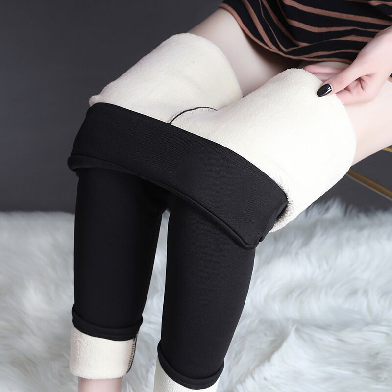 Winter Leggings Warm Thick High Stretch Lamb Cashmere Leggings